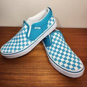 VANS Checkerboard Classic Slip-on Canvas Blue/White (US Missy 5.0)